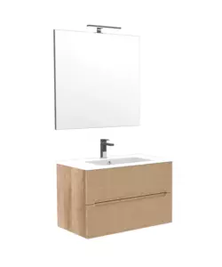 Mobile bagno 'canaletto' rovere, 80 cm